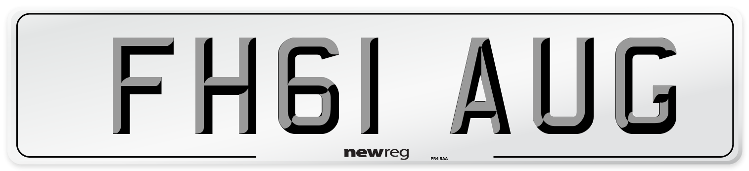 FH61 AUG Number Plate from New Reg